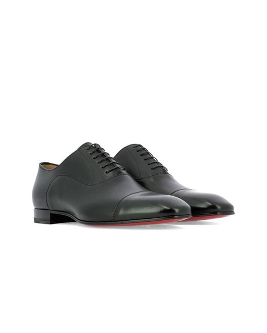 Christian Louboutin Black Greggo Oxford Shoes for men