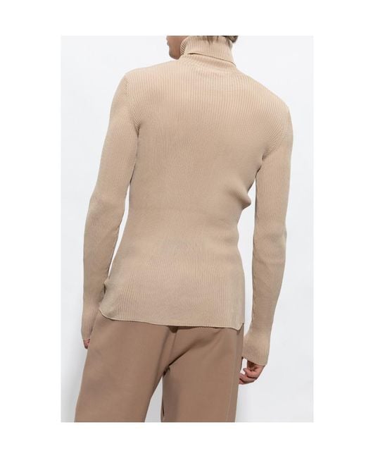 Off-White c/o Virgil Abloh Natural Helvet Ribbed Long-Sleeved Jumper for men