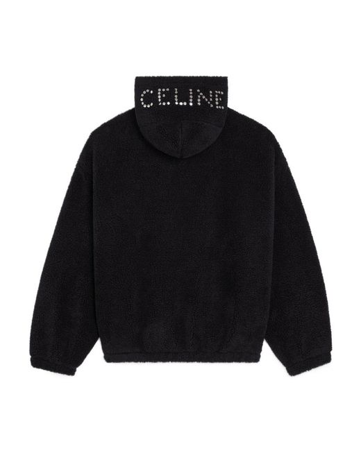 Céline Black Zipped Hoodie for men