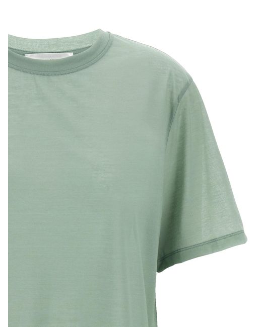 Victoria Beckham Green Logo Embroidery T-Shirt