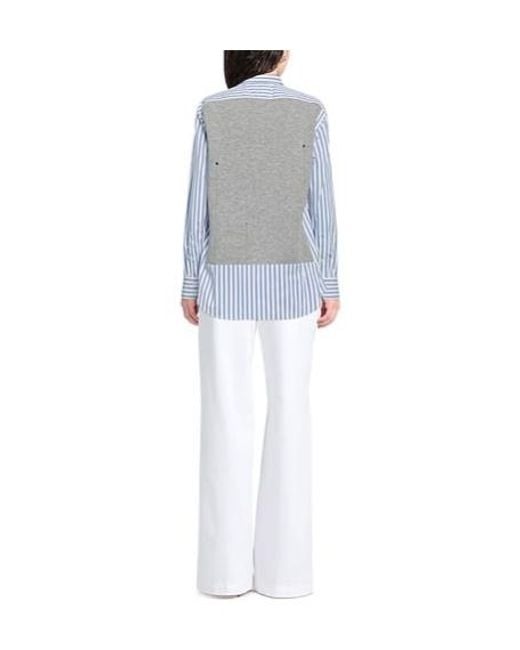Maison Margiela Blue Striped Shirt