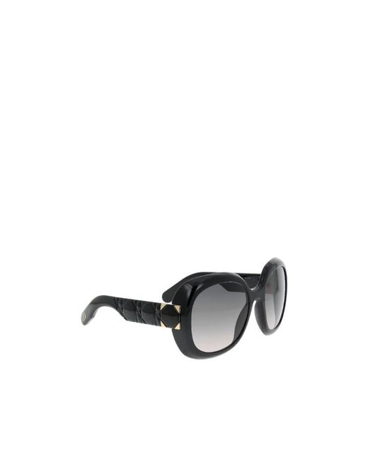 Dior Metallic Eyewear Round Frame Sunglasses