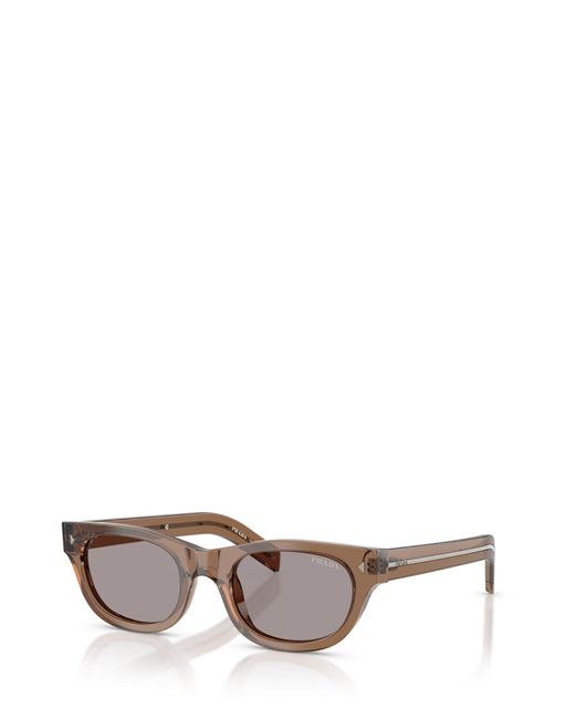 Prada White Eyewear Butterfly Frame Sunglasses for men
