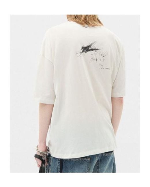 Ann Demeulemeester White Dieter Comfort T-Shirt for men