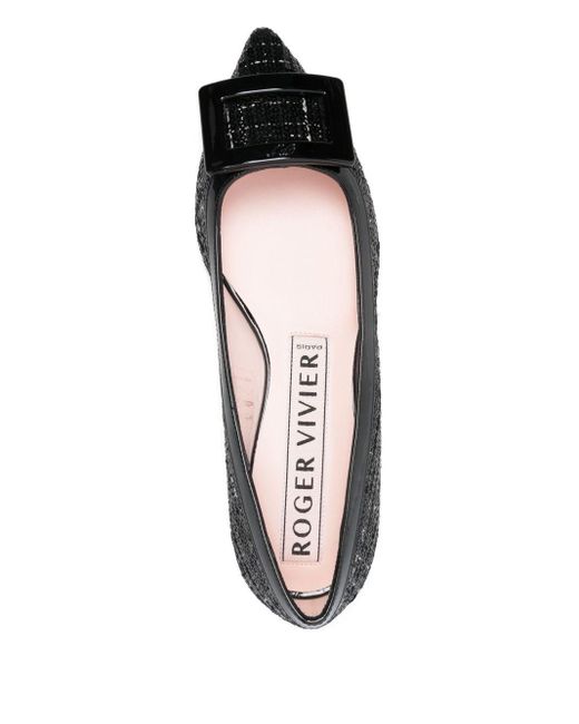 Roger Vivier Black Gommettine Ballerinas Shoes