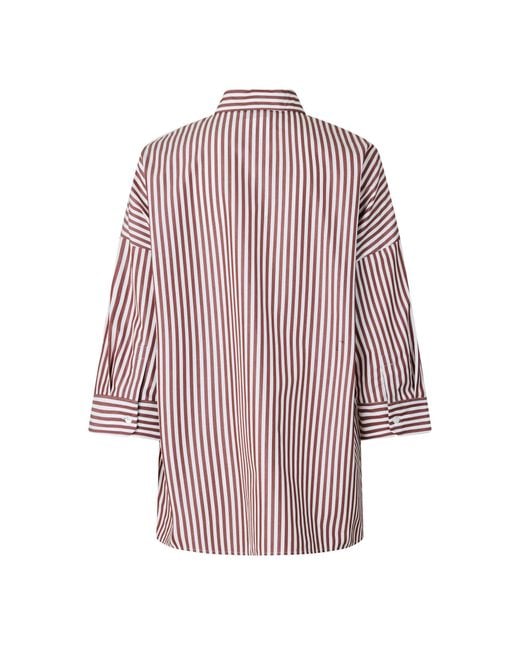 Weekend by Maxmara Purple Giralda Long Sleeve Patterned Shirt