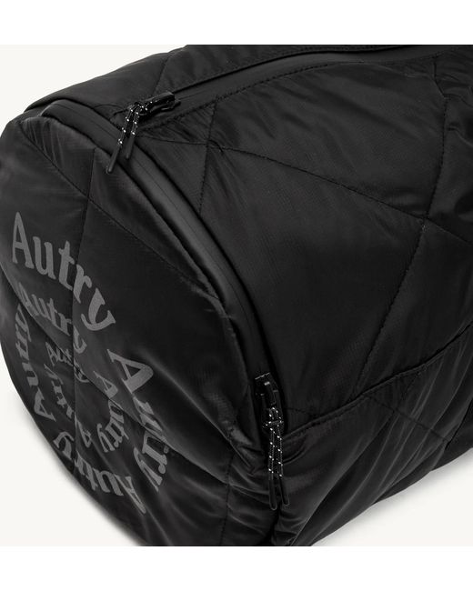 Autry Black Heritage Quilted Holdall Bag for men