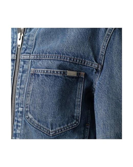 Céline Blue Long-Sleeved Denim Jacket for men