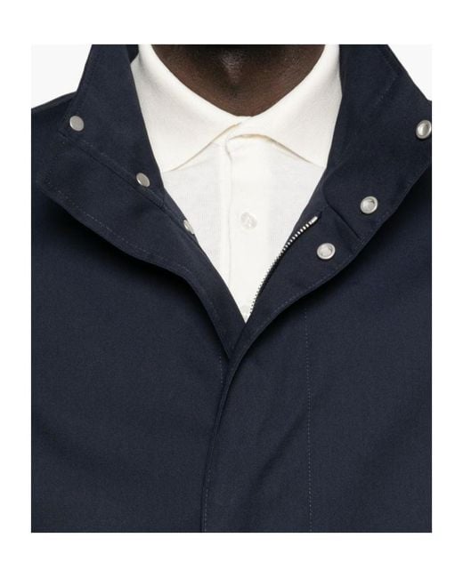 Lardini Blue Elasticated-Hem Bomber Jacket for men