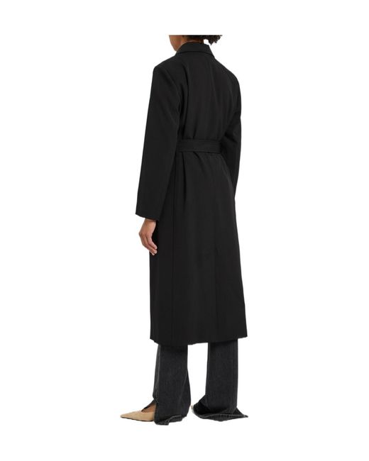 Nili Lotan Black Bobby Twill Coat