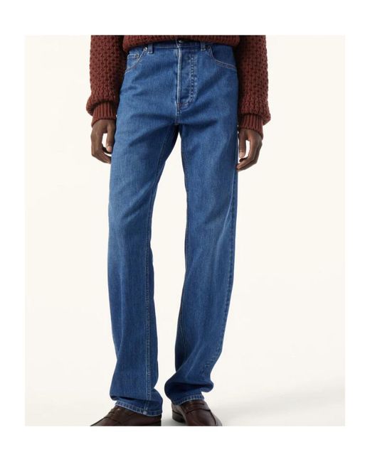 Loro Piana Blue Kamen Trousers for men