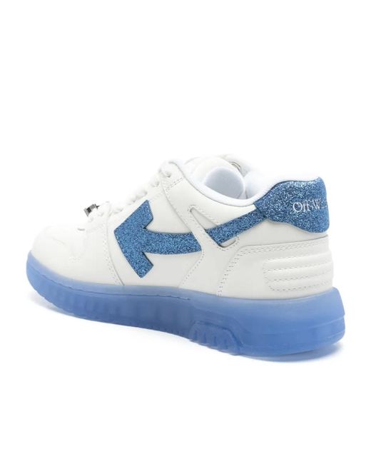 Off-White c/o Virgil Abloh Blue Out Of Office Metal Sneakers