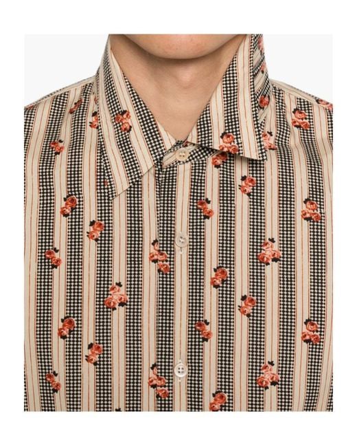 Dries Van Noten Brown Long-Sleeved Shirt for men