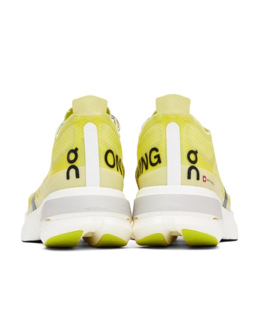 On Shoes Yellow Cloudboom Strike Sneakers for men