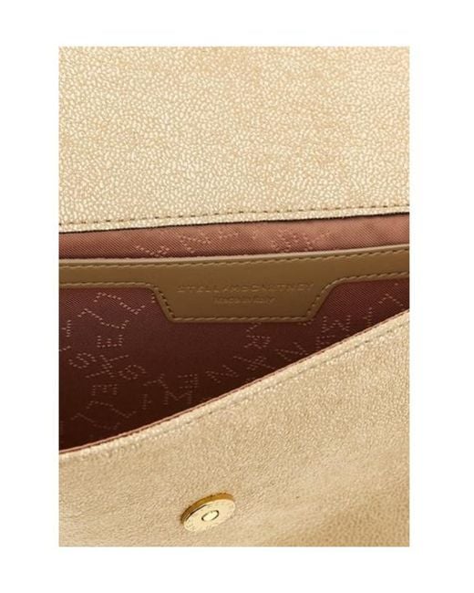 Stella McCartney Natural Falabella Logo Charm Crossbody Bag