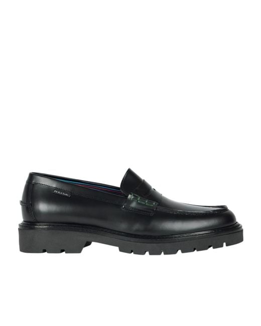 Paul Smith Black Ps Paul Smith Round Toe Loafers for men