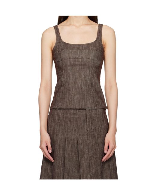Paloma Wool Brown Sleeveless Vest
