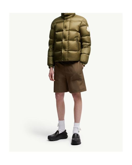 Moncler Green Tripiti Logo Patch Puffer Jacket for men