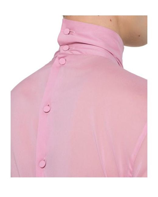 Gucci Pink Stretch Chiffon Shirt for men