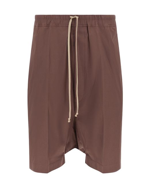 Rick Owens Brown Rick S Pods Low-Crotch Shorts for men