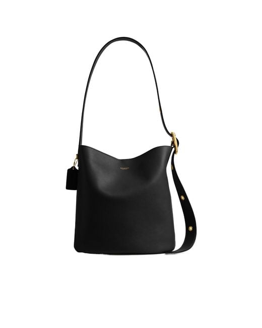 COACH Black Bleecker Bucket Bag