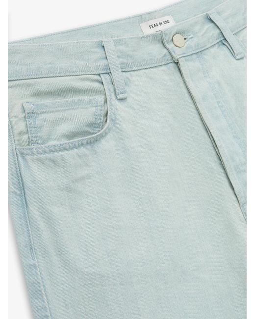 Fear Of God Blue Straight Five-Pocket Jeans for men