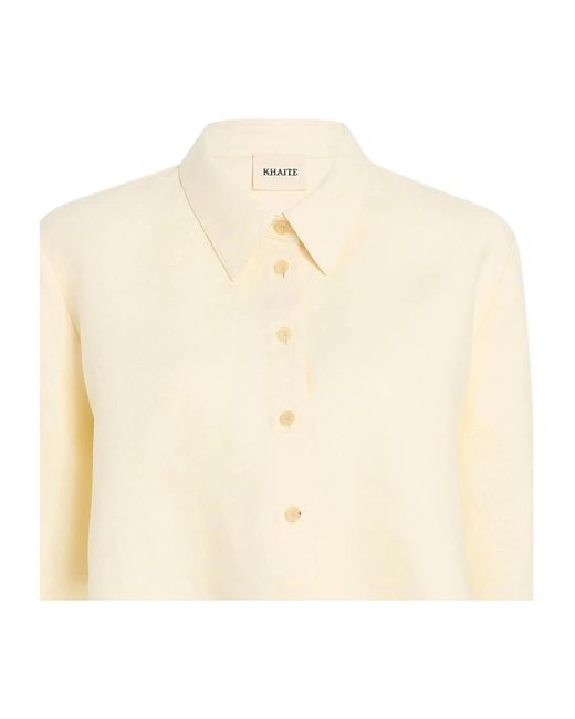 Khaite Natural Fritz Cropped Top