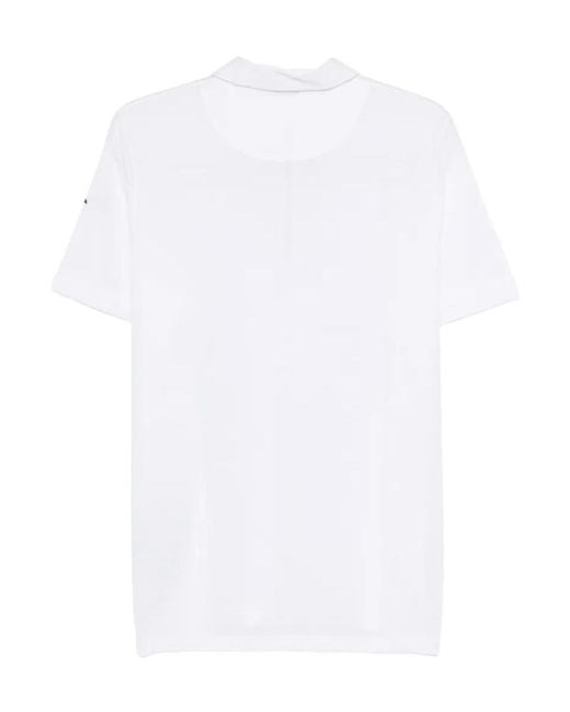 Kiton White Short-Sleeved Polo Shirt for men