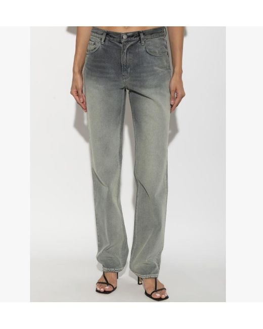 Haikure Gray Lisa Straight-Leg Jeans