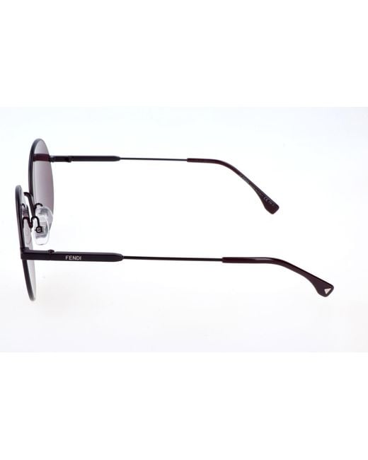 Fendi Purple Eyewear Round Frame Sunglasses