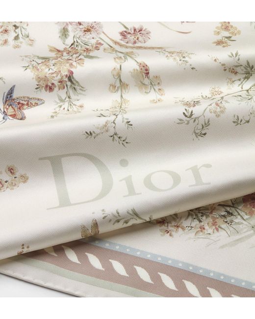 Dior White Iviera Square Scarf