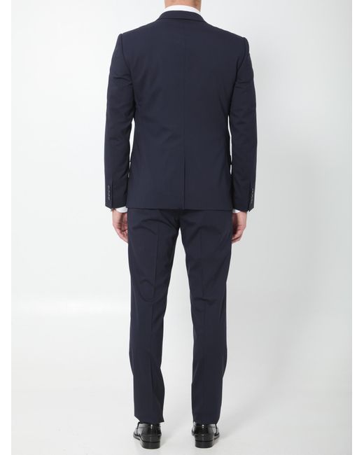 Dolce & Gabbana Blue Single Breasted Martini Tailored Suit for men