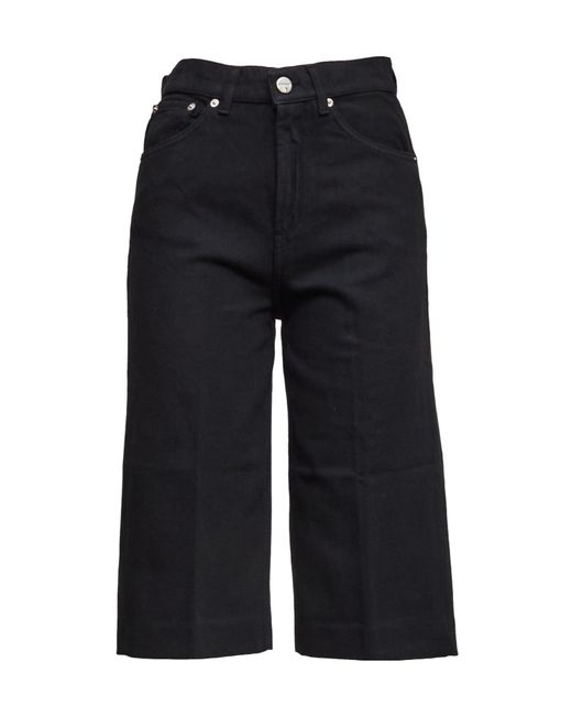 Dondup Black Delfine Regular Bermuda Shorts