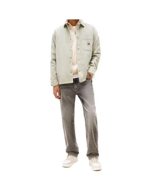 Tommy Hilfiger Natural Brick Cord Overshirt Extended for men