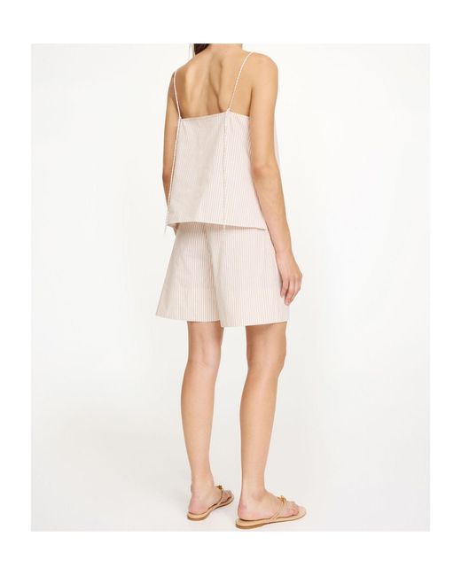 By Malene Birger White Siona Striped Shorts