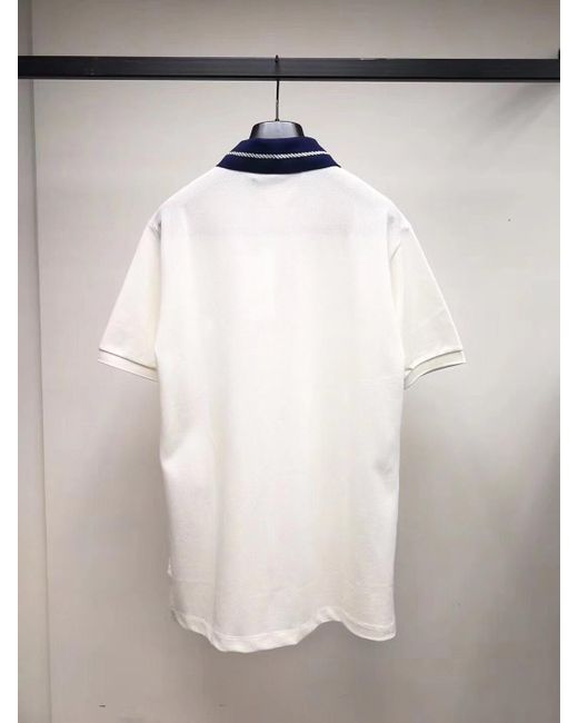 Gucci White Interlocking G Polo Shirt for men