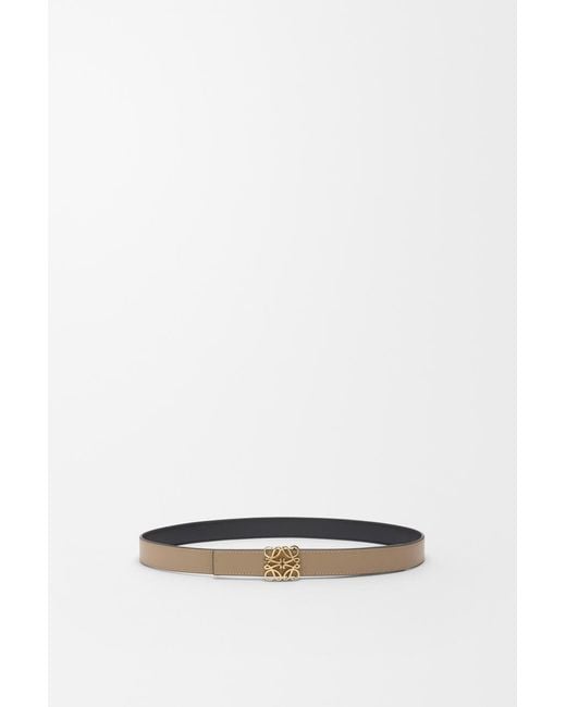 Loewe White Anagram Reversible Belt