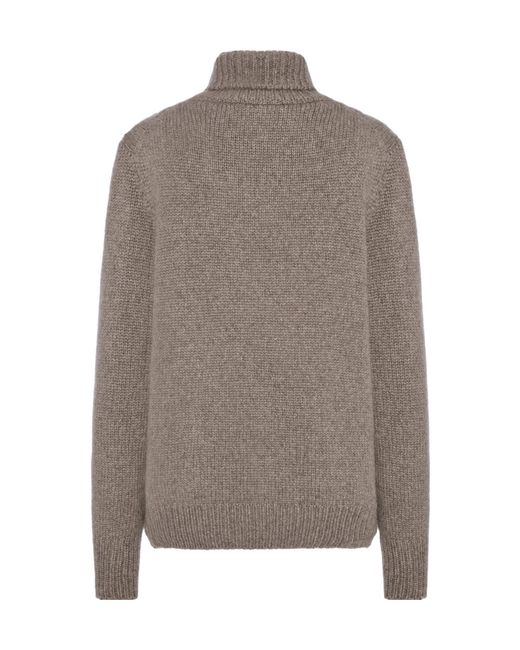 The Row Brown Turtleneck Sweater