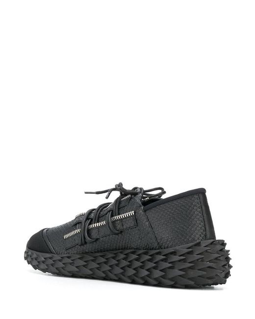 Giuseppe Zanotti Black Low-Cut Casual Sneakers for men