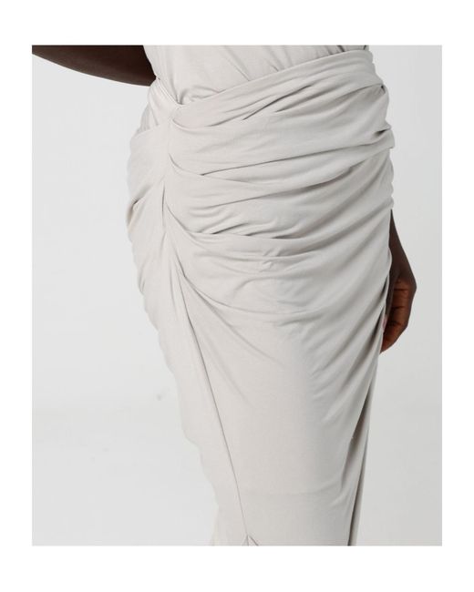 Entire studios Gray Draped Maxi Skirt