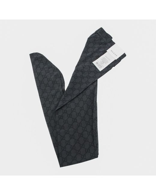 Gucci Black Printed Stretch Tights