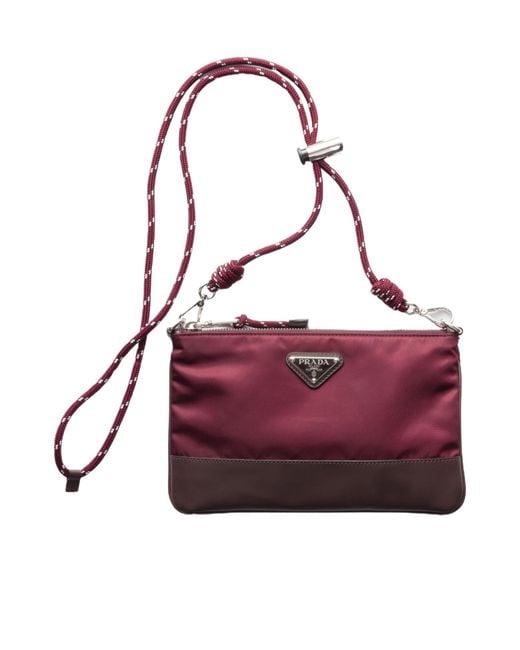 Prada Purple Speedrock Re-Nylon Phone Case for men