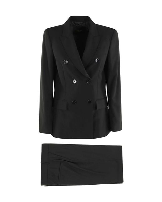 Seventy Black Double-Breasted Suit