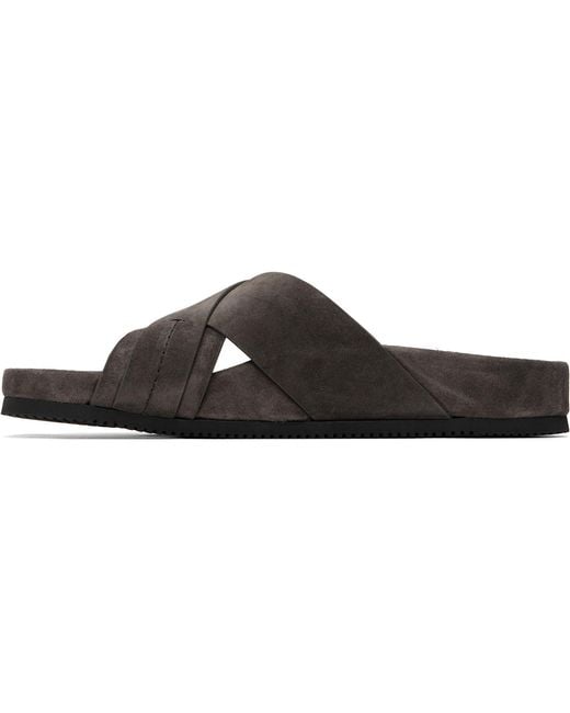 Tom Ford Brown Wicklow Slippers for men