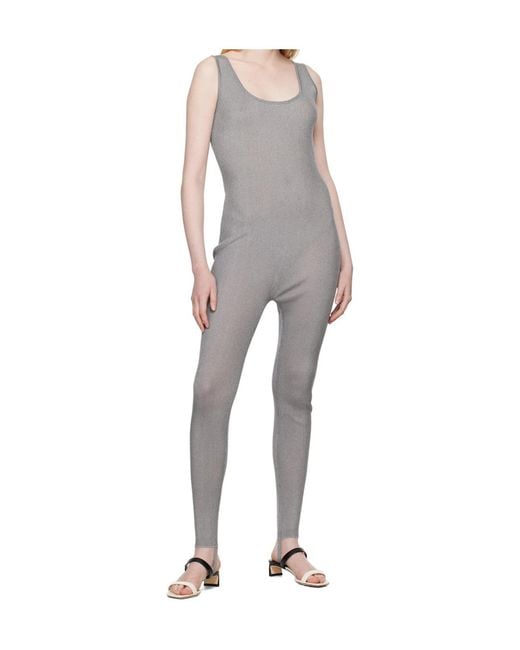 RECTO. Gray Footed Jumpsuit