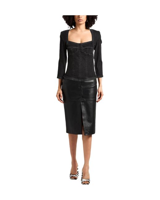 Isabel Marant Black Solid Colour Tops