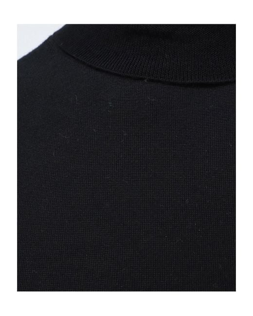 Aspesi Black Roll-Neck Virgin Wool Jumper