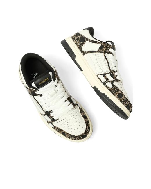 Amiri White Ma Quad Skeleton Sneakers