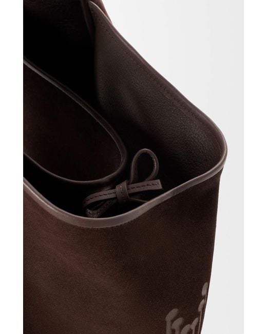 Loewe Brown Roomy Logo-Print Tote Bag for men