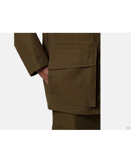 Stone Island Green Windproof And Breathable Coach Jacket for men